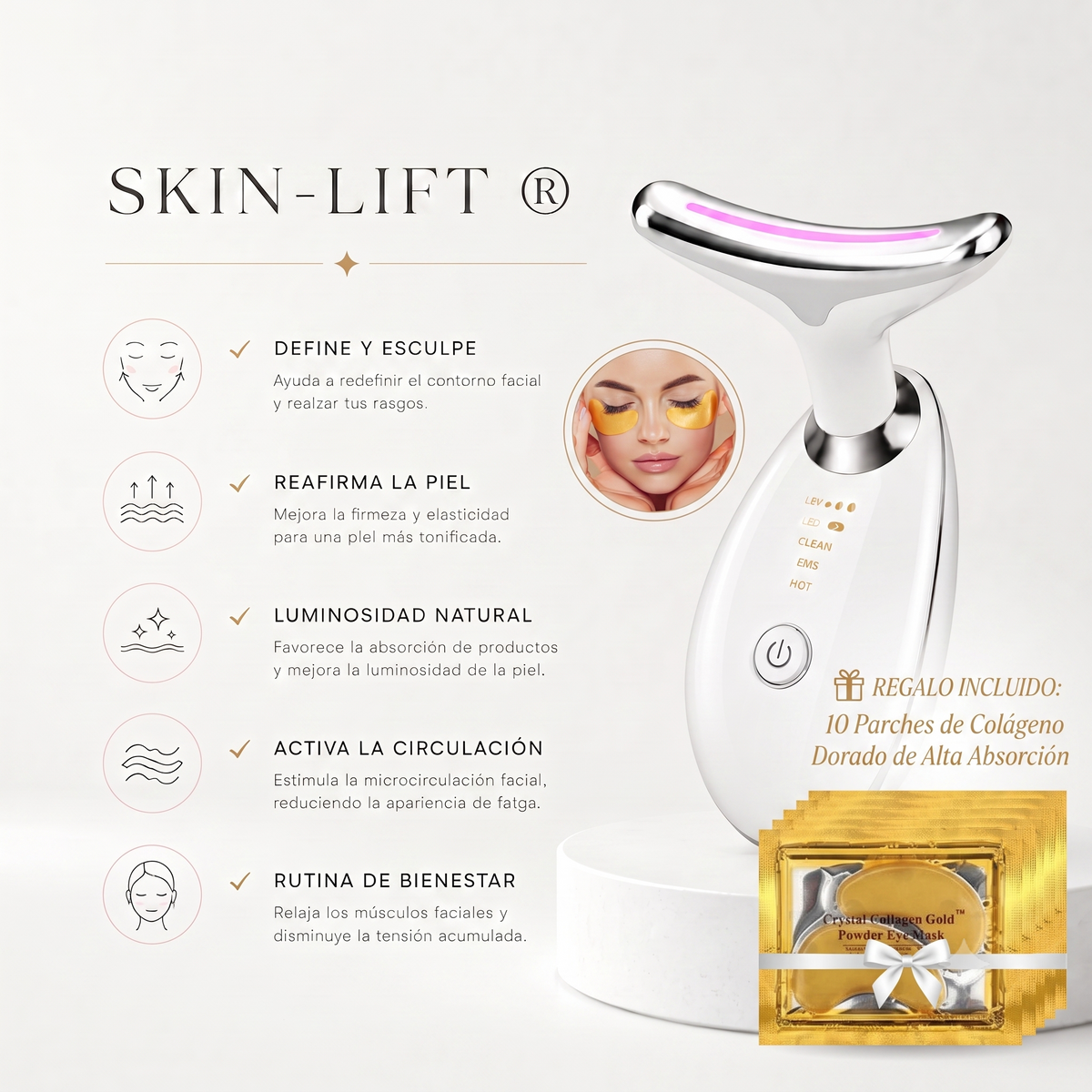 YSY SKIN-LIFT ® | Piel más firme sin cirugía, en 10 minutos al día.